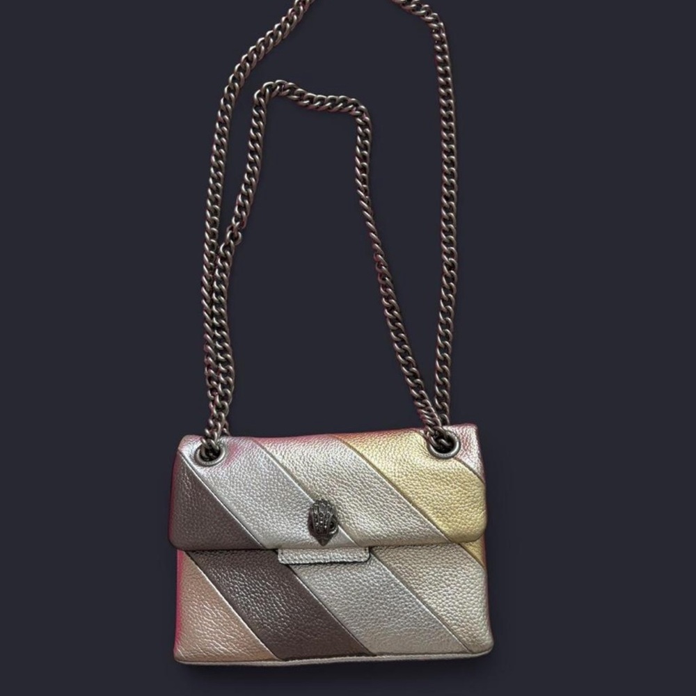 Metallic Chain Strap Shoulder Bag